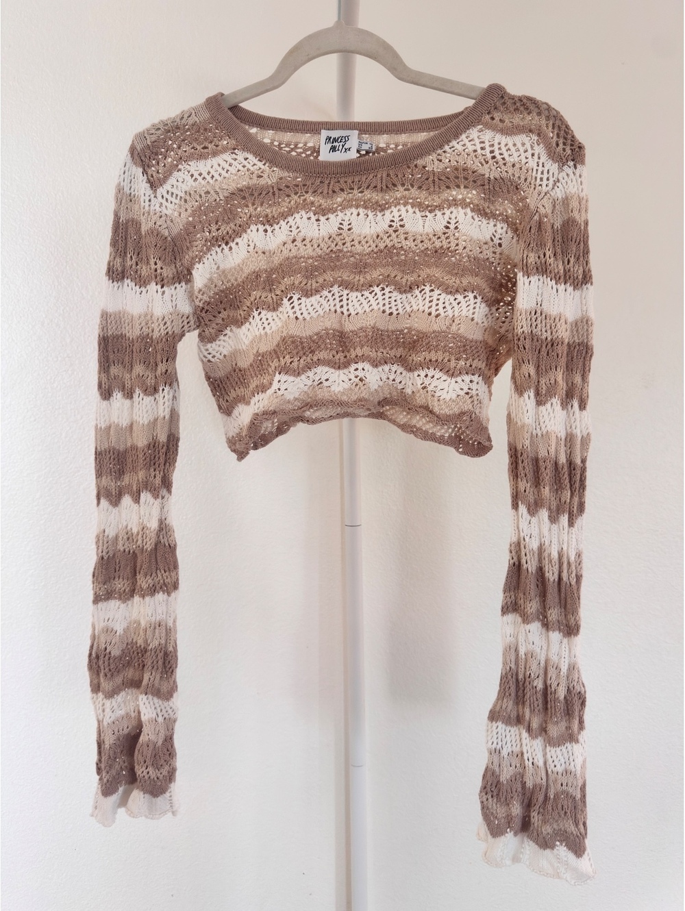 Princess Polly- Size 6 Stripped Crop Top